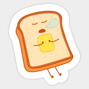 Sleeping bread Sticker